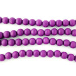  10mm Purple Round Wooden Beads