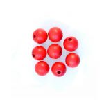 10mm red round wooden beads