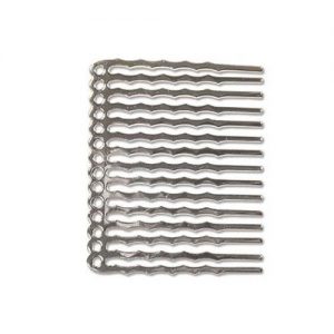 14 Hole Hair Comb Silver Plated