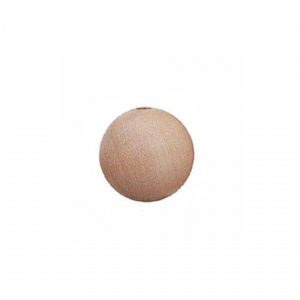 15mm Round Natural Plain Wooden Bead