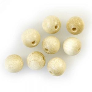 18mm natural round wooden beads