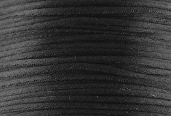 1mm Black Satin Cord (Rattail)