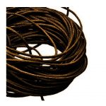 1mm Waxed Cotton Cord Dark Brown - 1m