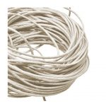 1mm Waxed Cotton Cord Natural - 1m