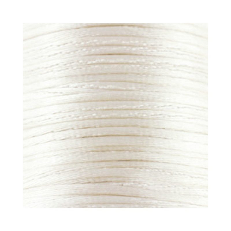 1mm White Satin Cord (Rattail)