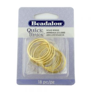 Quicklink Large Round Gold Plated