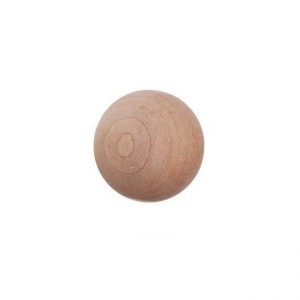 25mm unvarnished natural wood beads