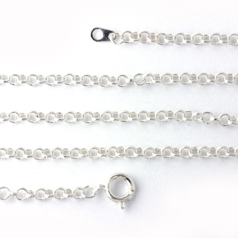 28 inch Belcher Chain Silver Plated