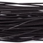 2mm Black Leather Cord