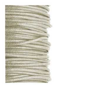 2mm Waxed Cotton Cord Natural - 1m