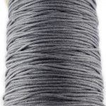 2mm Waxed Cotton Cord Grey