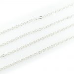 Small Link Cable Chain Silver Plated 3x2mm