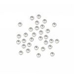 3mm Spacer Bead Silver Plated