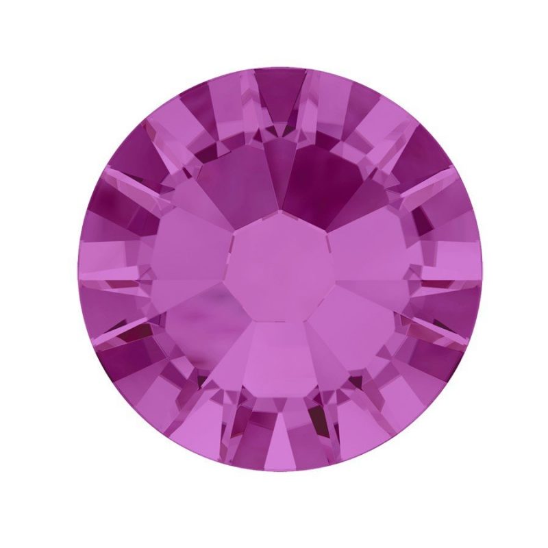 3mm Fuchsia (SS12) Swarovski Diamantes - 100 pack