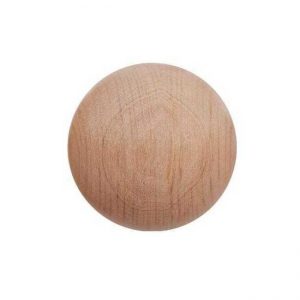 40mm plain natural wooden bead