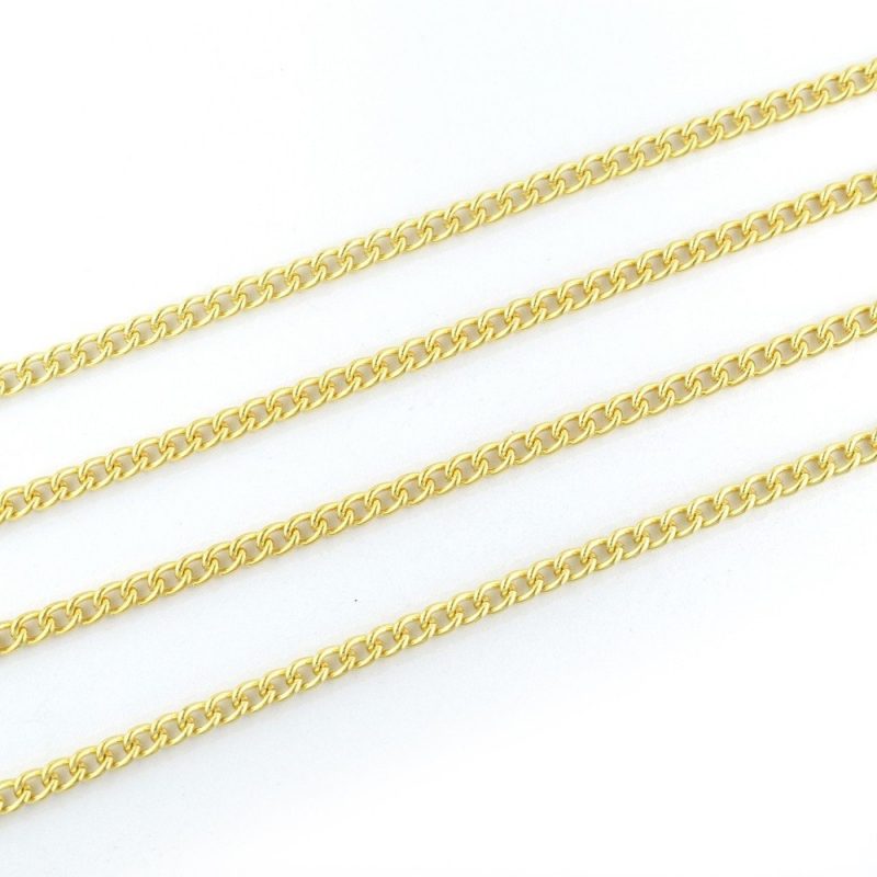 Medium Curb Chain Gold Plated 4x3mm