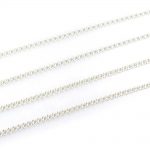 Medium Curb Chain Silver Plated 4x3mm