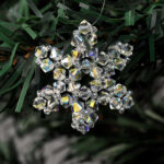 4mm crystal AB snowflake