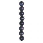 4mm round smooth blue goldstone beads