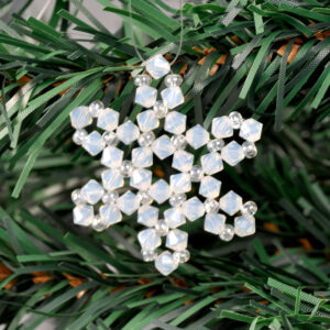 Snowflake Kit White Opal 4mm