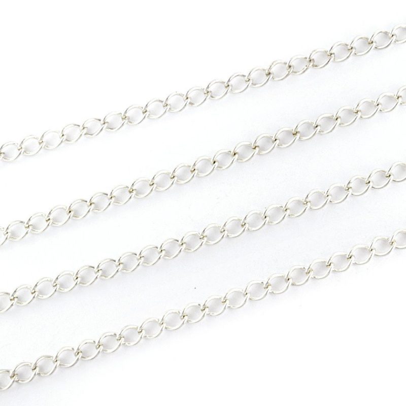 Extension Chain Silver Plated 5.5x4mm