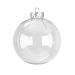 67mm Clear Shatterproof Glass Effect Bauble