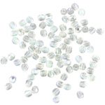 6mm crystal ab czech faceted glass beads