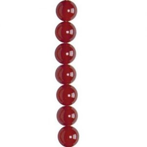 6mm round carnelian semi-precious beads