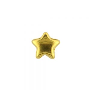 6mm gold plated star spacer bead