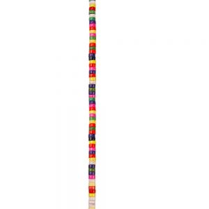 Rainbow Howlite Heishi Tubes Semi-Precious