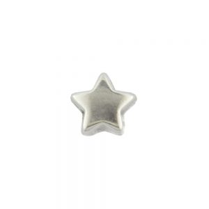 6mm silver plated star spacer bead