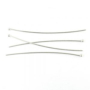 Ball Headpin 50mm Antique Silver