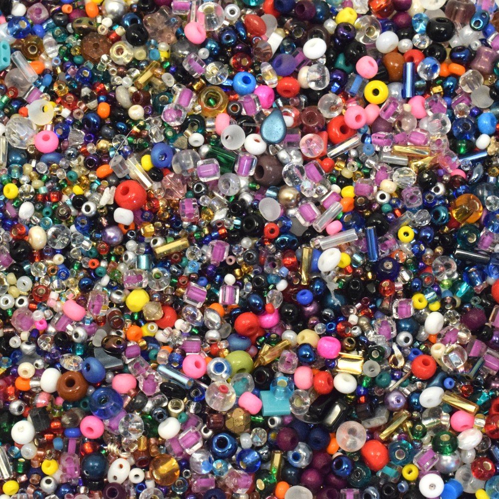 Sweet Confetti Mix Craft Pony Beads 6 x 9mm Assorted Colors Bulk