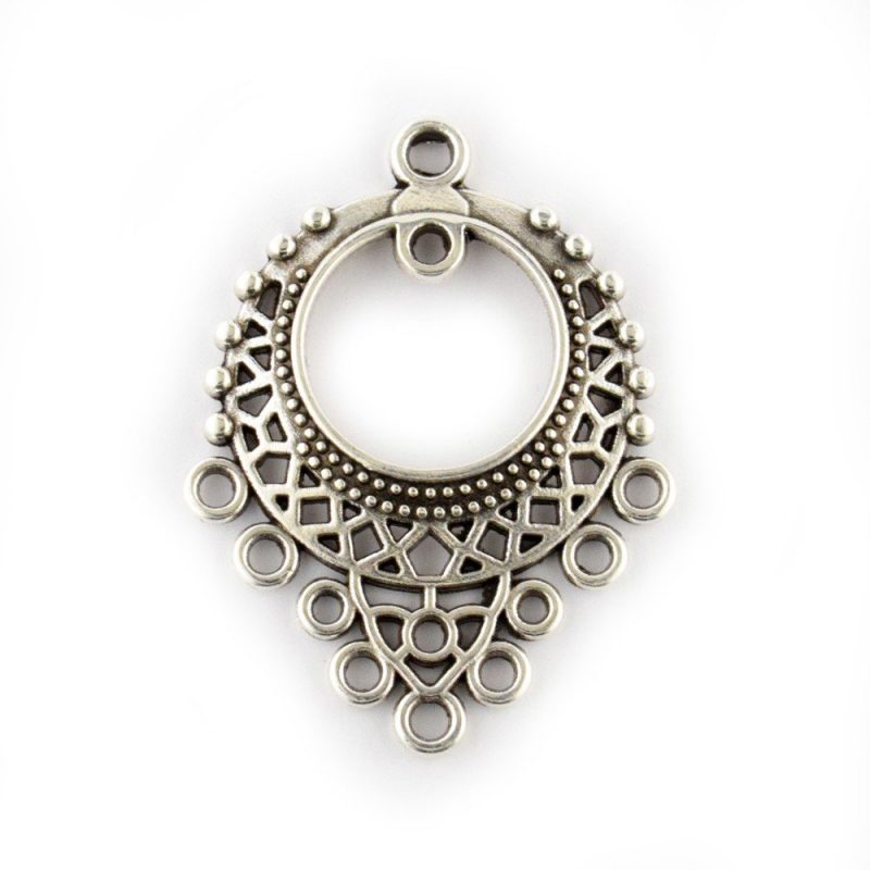 bohemian multi-loop pendant charm