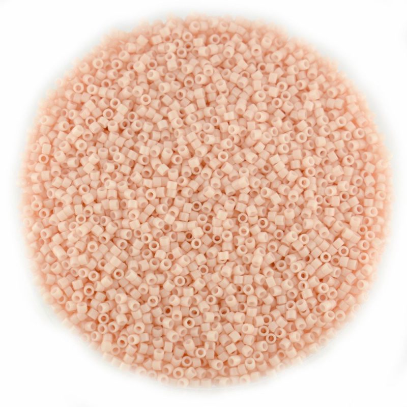 DB1493 Opaque Light Salmon Miyuki Delica Size 11 - 50g - Image 2