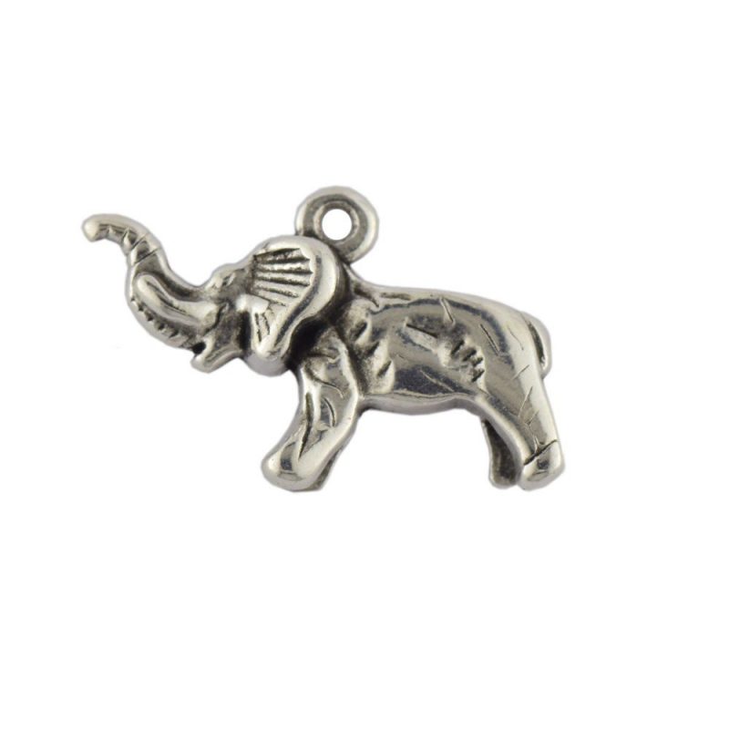 Metal Elephant Pendant Charm