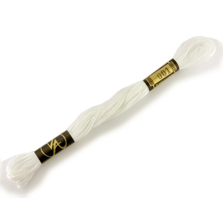 Embroidery Thread White The Bead Shop Nottingham Ltd