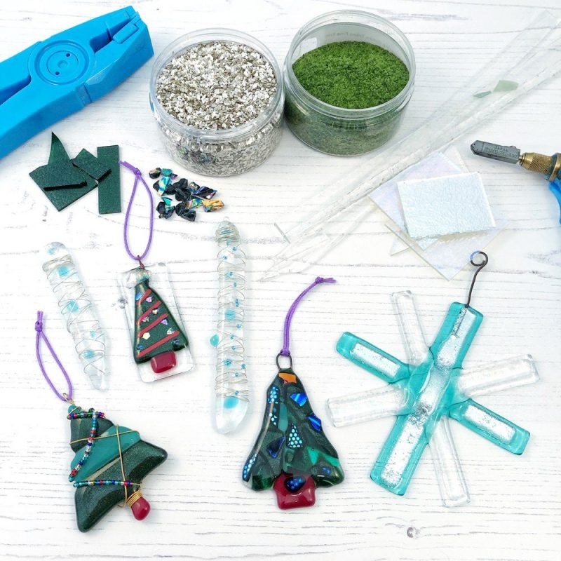 Join us for our Fused Glass festive decorations