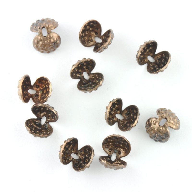 Nostalgia Beads Oyster Necklace Ends Copper*
