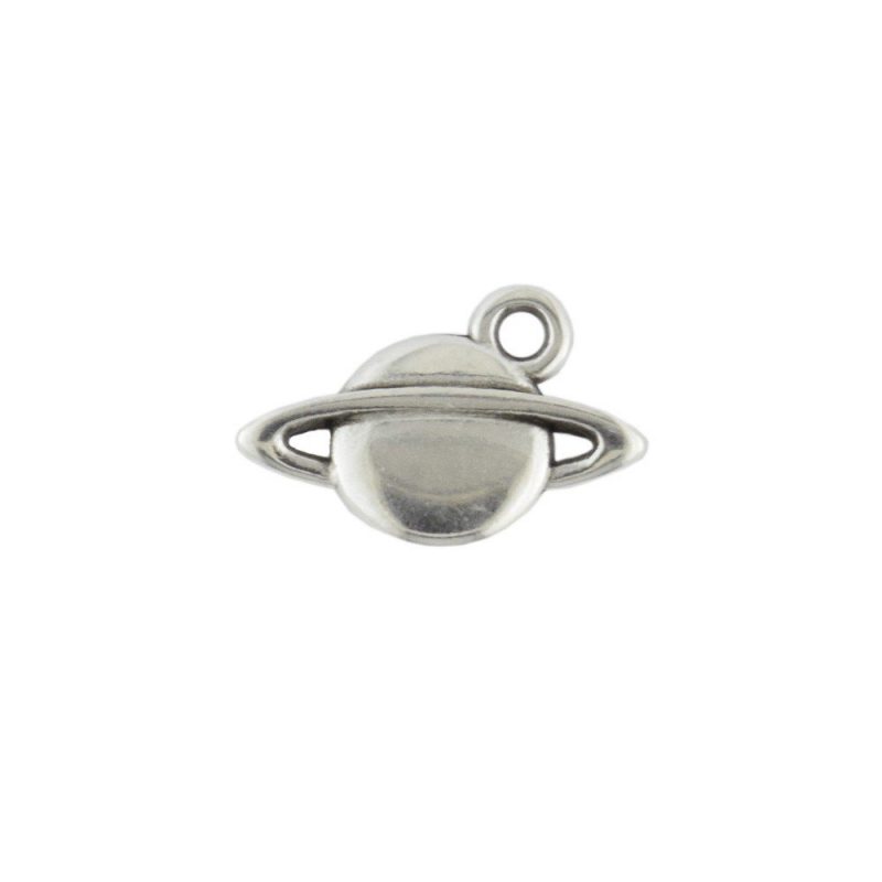 metal planet pendant charm