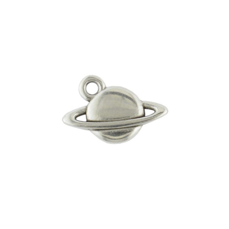 Planet Charm Antique Silver