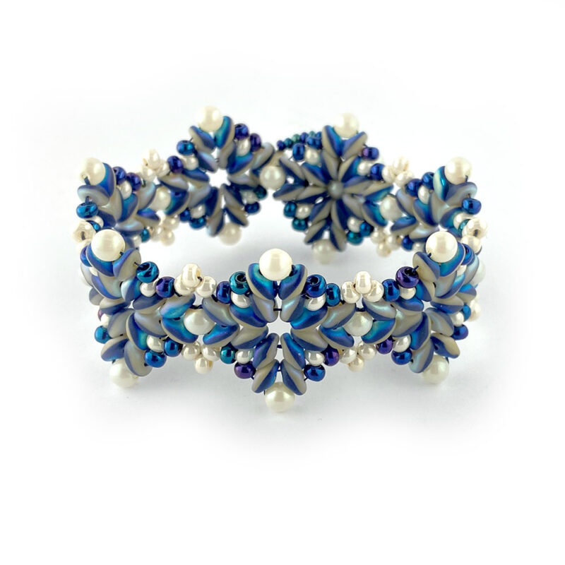 Quadrilateral Duet Navy & Ivory Bracelet Kit