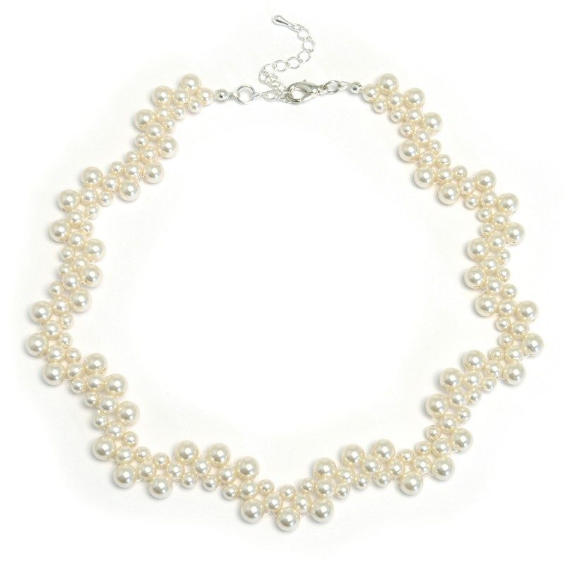 Creamrose Vintage Style Pearl Necklace Kit