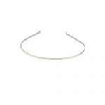 Small Plain Head Band Silver Plated