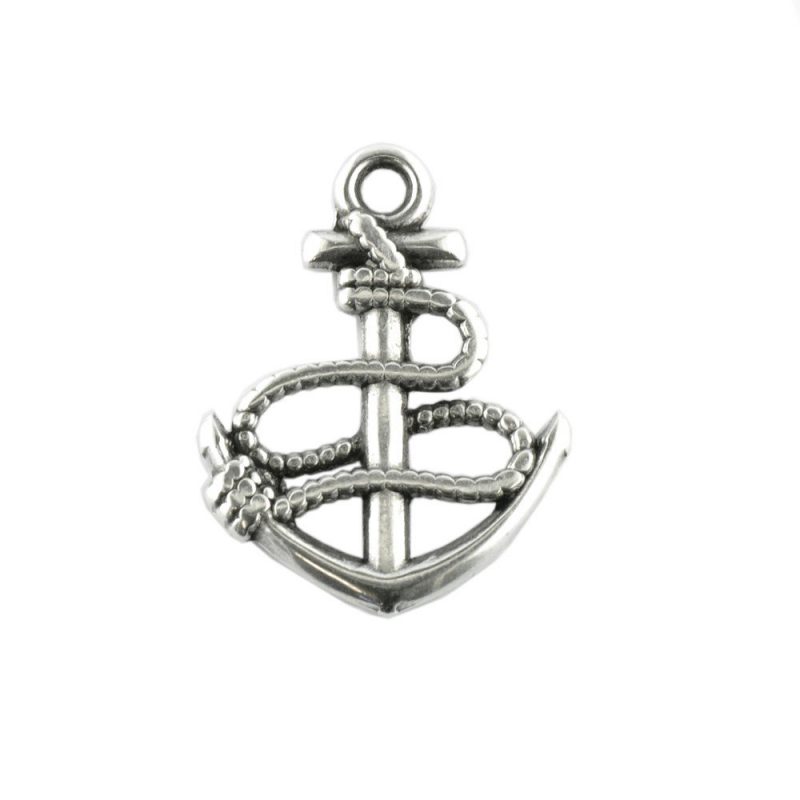 Ship's Anchor with rope metal charm