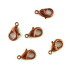 antique copper lobster claw - trigger clasp