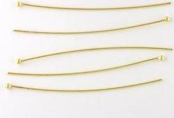 Gold Plated Ball headpins