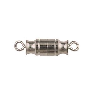 Barrel clasp silver plated