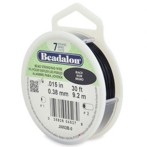 Beadalon 7 Strand 9.2m (30ft) Black