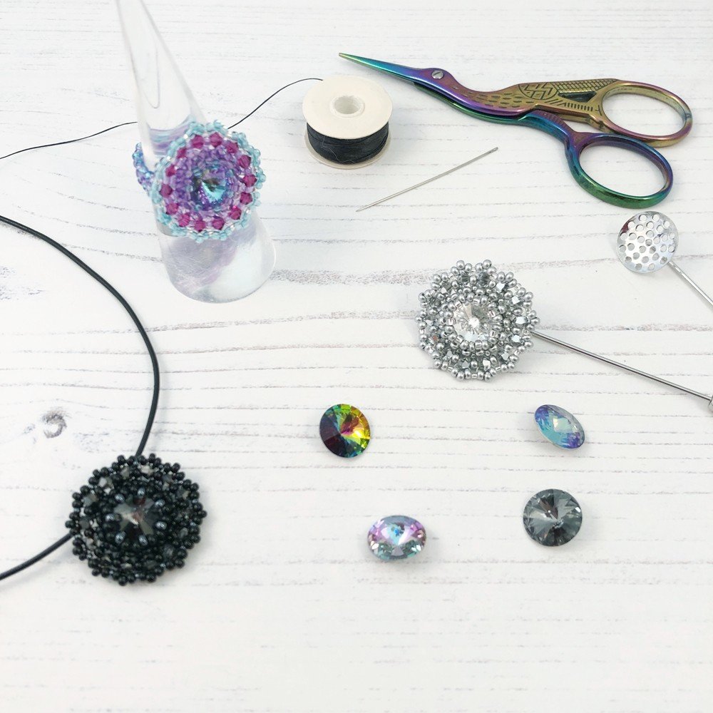 bezel beading jewellery making class